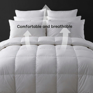 Couette matelassée en duvet d'oie 95% coton jacquard, 140 fils, écologique, bioclean, douce, respirante, quatre saisons - Meilleures ventes - Product Image 6