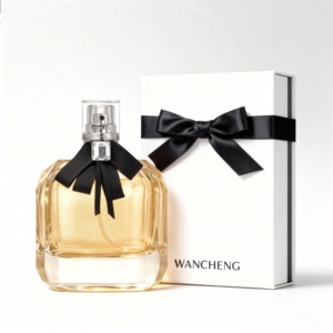 Thiết Kế Thời Trang Phụ Nữ Nước Hoa Chai Thủy Tinh Với Bowknot Cap 30Ml 50Ml 100Ml Rỗng Rõ Ràng Sương Thủy Tinh Phun Nước Hoa Chai - Product Image 3