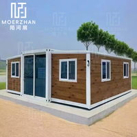 WinFair Bon marché 20Ft Chambre 2 3 chambres à coucher Hôtel Vivre Mini maisons préfabriquées pliables Maisons conteneurs extensibles préfabriquées