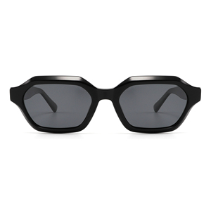Modern Octagonal Full Rim <b>Sunglasses</b> Solid Frame Resin Lens Anti-Uv Protection Unisex Adult - Product Image 5