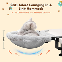 Lit de bureau pour chat, hamac en peluche pour chat, pliable, à clipser sur le bureau, adapté à divers ordinateurs de bureau