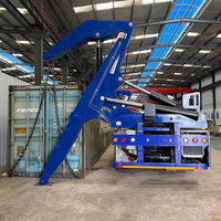 Semi-remorque benne latérale auto-chargeuse à suspension mécanique 3 essieux, capacité 37T, pour conteneurs 20 et 40 pieds, extensible