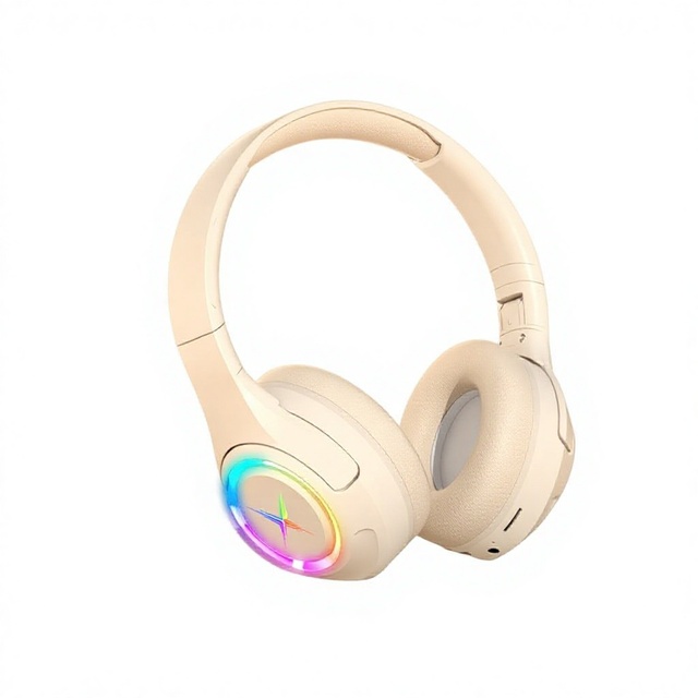 Cross-border for 5.4 Headphones Over-ear Wireless Card Slot Noise-canceling Esports Gaming Ultra-long Battery Life Glowing