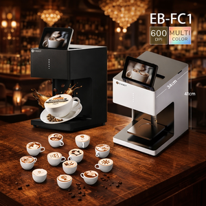 เครื่องพิมพ์ลายลาเต้อาร์ตแบบ 3 มิติ EVEBOT ใช้หมึกกินได้ พิมพ์ภาพลงบนกาแฟด้วยหมึกสำหรับอาหาร เครื่องพิมพ์โฟมเซลฟี่ สำหรับร้านกาแฟและร้านอาหาร - Product Image 3
