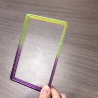 Protection de cadre en TPU résistante à la déformation, fluorescente et anti-rayures pour cartes gradées
