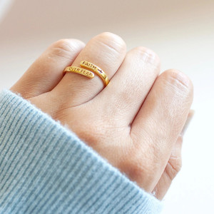 <span class=keywords><strong>Fede</strong></span> sulla paura anello d'<span class=keywords><strong>argento</strong></span> ispiratore regolabile croce anello gioielli regali Vintage <span class=keywords><strong>fede</strong></span> religioso anello uomini donne adolescenti - Product Image 3