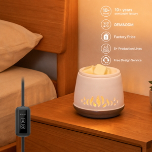 Diffuseur de cire électrique au design élégant en céramique, fait fondre rapidement les blocs de cire, parfait pour la décoration intérieure. - Product Image 1