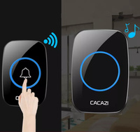 Kit de timbre inalámbrico portátil sin cables con sonido de alta calidad, batería de larga duración y fácil configuración para apartamentos