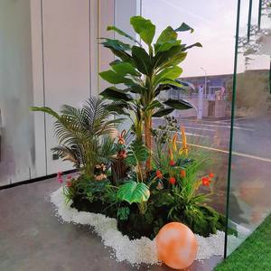 ต้นไม้เทียมสีเขียว, พื้นที่ในร่มบันได, ต้นไม้กระถาง, ต้นไม้เทียม, พืชภูมิทัศน์, ภูมิทัศน์ - Product Image 4