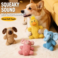 Jouet à mâcher pour chien en peluche texturée, couineur, à picots pour le nettoyage des dents, avec son original, pour chiot, vente en gros, usine OEM personnalisée