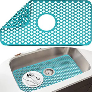 Tappetino in Silicone per Lavello, Protezione Antigraffio Antiscivolo per Lavello in Acciaio Inox - Product Image 1