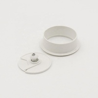 Cache-trou de table rond moderne en ABS de 50 mm pour gestion des câbles, idéal pour bureau à domicile, école, ordinateur, salon et mobilier.
