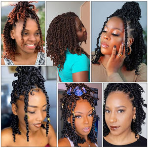 Extensions de cheveux au crochet pré-torsadées Spring Twist, 10 pouces, courtes et bouclées, Mini <span class=keywords><strong>Passion</strong></span> Twists - Product Image 6