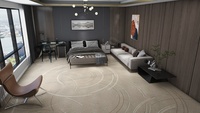 2024 nouveau Design personnalisé luxe laine et nylon mur à mur Axminster tapis salon 5 étoiles hôtel tapis de sol chambre