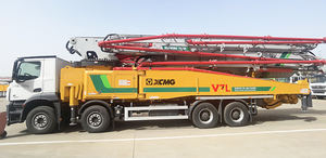 XCMG Machine à béton officielle HB62V 62m pompe à flèche en béton montée sur <span class=keywords><strong>camion</strong></span> à moteur diesel d'occasion - Product Image 3