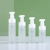 Flacon pompe en plastique PET givré blanc de 100 ml, 120 ml, 150 ml, 200 ml, 250 ml pour savon liquide moussant, lavage des mains, shampoing