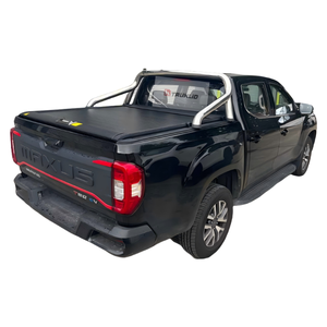 Maxus T60 Ranger Titan, lumières LED, couvre-caisse de camion en aluminium rétractable manuel à glissière sans perçage, <span class=keywords><strong>double</strong></span> cabine - Product Image 1