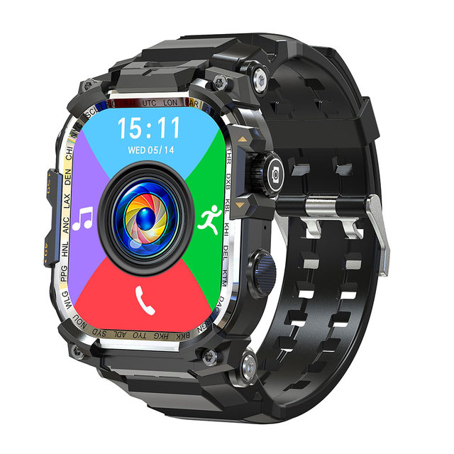 2025 New Arrival 3G+32G Fashion GPS 4G Health Monitor Smart Watch With Rotating Camera SIM Card