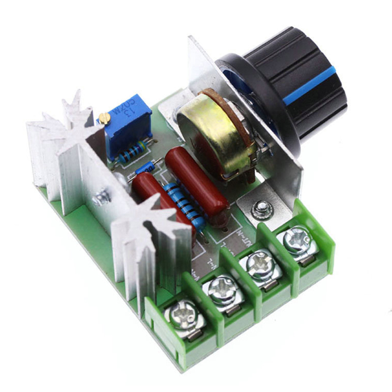 Регулятор скорости 2000 Вт, регулируемый тиристорный регулятор скорости двигателя, регулятор переменного тока 220 В, регулятор температуры и напряжения, регулятор затемнения, управление переключателем