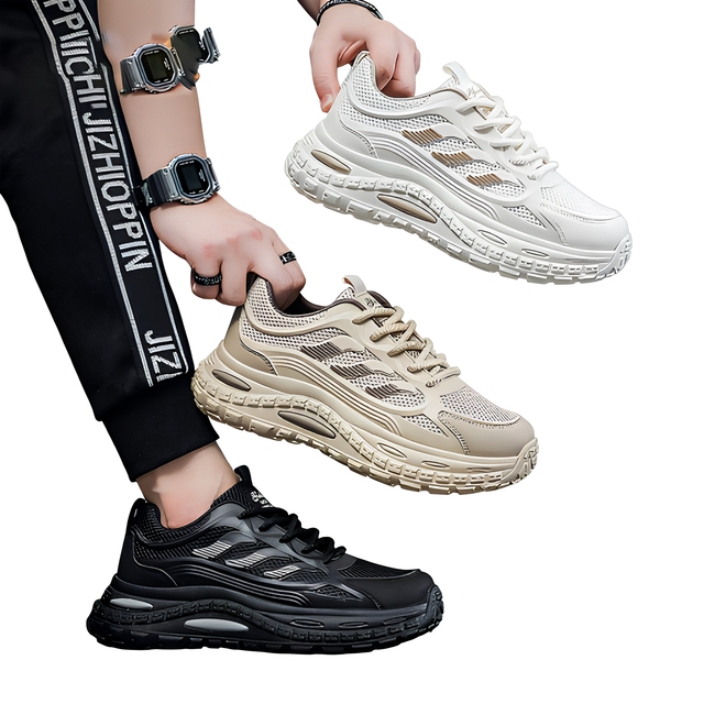 Sports Running Jogging Walking Shoes Breathable Comfortable Cushioned Thick-soled High Cost-effective Platform Sneakers Flexible