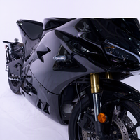 Electric Sportbike 3000W 72V Mid Drive Chain ABS Dual Disc Racing Motorcycle for Adults Gold Fork