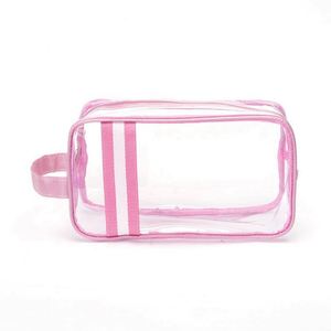Échantillon Gratuit 2023 – Trousse de Maquillage Transparente pour Femme, Sacs de Voyage pour Articles de Toilette, Sac Cosmétique Transparent BSCI pour Fille - Product Image 1