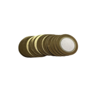 Élément de buzzer de 20 mm de diamètre 20F, base en laiton avec céramique piézoélectrique de 13,5 mm, modèle JL-46, sirène d'alarme résonnante 5,1 kHz, Ph2.0