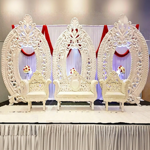 Fairy Tale <b>Wedding</b> Decor Backdrop <b>Frames</b> <b>Wedding</b> White Stage Oval Backdrop Panels <b>Wedding</b> Backdrop Panels for Diamond Stage - Product Image 1