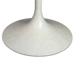 أحدث الأبيض الحديد طاولة طعام قاعدة البوق قاعدة الجدول الخزامى قاعدة - Product Image 3