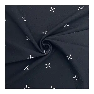 XA2160 moda malha flor preta tecido jacquard para swimwear biquíni beachwear nylon floral vestuário tecido