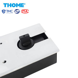 Ressort de sol moderne à double <span class=keywords><strong>action</strong></span> et deux vitesses avec plaque <span class=keywords><strong>en</strong></span> acier inoxydable pour portes vitrées, design dissimulé, capacité 120 kg - Product Image 3