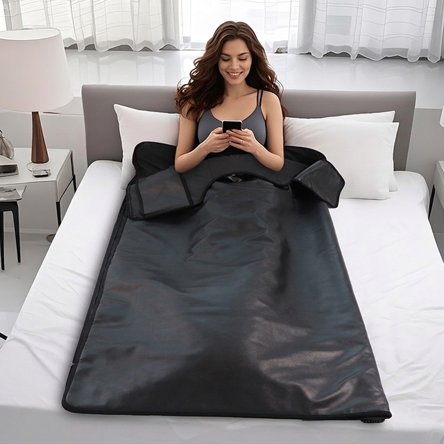 Fuerle Custom Portable Sauna Blanket Waterproof Heating Single Zipper Sauna Blanket for Home Spa
