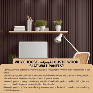 Conception intérieure écologique Goodsound Akupanel Panneaux muraux acoustiques insonorisants en bois et pour animaux de compagnie pour le <span class=keywords><strong>stade</strong></span> - Product Image 5