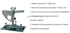YuFeng STBM-3 Compteur manuel du <span class=keywords><strong>coefficient</strong></span> de <span class=keywords><strong>friction</strong></span> du pendule/Testeur de résistance au glissement du pendule - Product Image 2