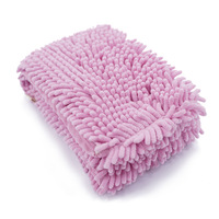 Serviette de bain pour animaux de compagnie en chenille, personnalisée, écologique, en polyester, à séchage rapide, absorbante, pour chat et chien, pour une utilisation en salle de bain
