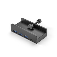 Hub portable Type C, design à clipser, adaptateur multi-ports USB 3.0