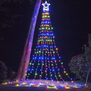 Decoraciones Navideñas para Exteriores, Guirnalda de Luces Navideñas RGB con Cambio de Color y Estrellas, Espectáculo de Luces Multicolor DIY - Product Image 4
