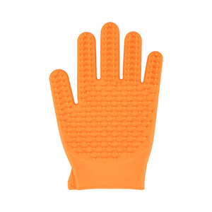 Gants en silicone Hartley pour animaux de compagnie, brosses double face pour le bain, le toilettage et l'élimination des poils pour chats et chiens - Product Image 2