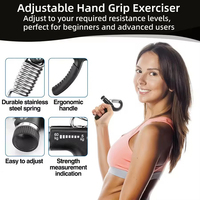 Fortalecedor de Agarre de Mano YETFUL ABS para Gimnasio, Ejercitador de Músculos del Antebrazo, Fortalecedor de Fuerza, Resistencia Ajustable, Ejercicio de Dedos