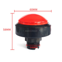 Machine d'arcade à bouton-poussoir couleur 60mm avec éclairage dôme Garantie 1 an Langue anglaise