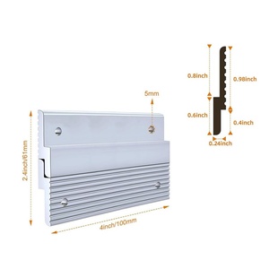 Custom 30 cm a parete in alluminio francese Cleat Z Bar appendiabiti e scaffali - Product Image 6