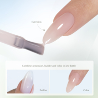 HEMA TPO Free BIAB Liquid Builder in a Bottle UV Gel Sans picotement thermique Gel d'extension d'ongles Soak Off Fournitures professionnelles pour ongles OEM