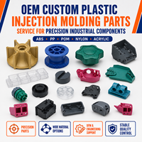 Service de moulage par injection plastique sur mesure OEM, pièces en ABS, PP, POM, nylon, acrylique, fabricant de composants industriels de précision