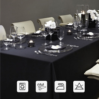 Nappe en polyester de couleur unie de style nordique, pliable et lavable, pour la décoration de la maison, du restaurant et de la salle à manger