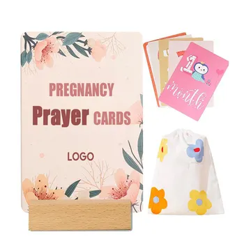 Kartu doa kehamilan kustom kartu tonggak bayi hadiah penegasan kehamilan untuk ibu pertama kali