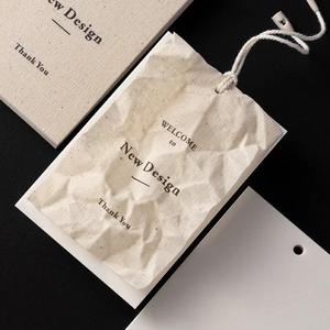 Etichette personalizzate di abbigliamento di lusso tipografia Premium cartellini in cartone per confezioni di camicie tra cui corde <span class=keywords><strong>da</strong></span> appendere - Product Image 4