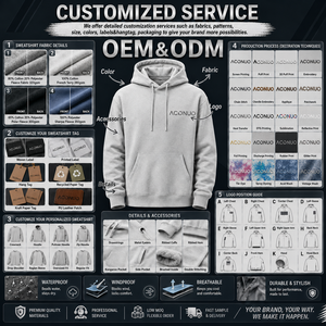 Felpa con Cappuccio Oversize Personalizzata da <span class=keywords><strong>Uomo</strong></span> con Design Stampato, Stile Streetwear, Tessuto Misto Poliestere/Cotone 700g - Product Image 4