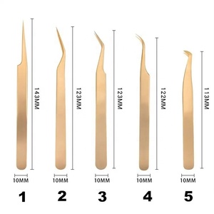 แหนบต่อขนตาสีทองคุณภาพสูงขายส่งโดย Gray Rocks - Product Image 2