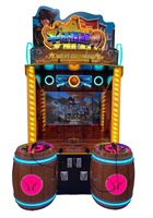 Machine de jeu de tir vidéo pour enfants Western Cowboy Amusement Ride Simulator à pièces pour parc d'attractions
