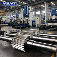 Multi-axle Drive Helical Shaft Forged 42CrMo for Hydraulic Transporter Axle Drive OEM Factory Big Helical Gear Shaft